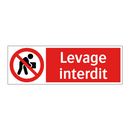 Levage interdit