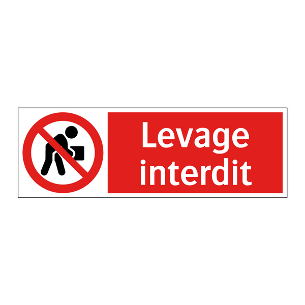Levage interdit