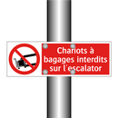 Chariots à bagages interdits sur l'escalator