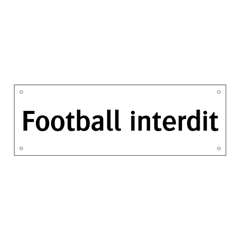 Football interdit