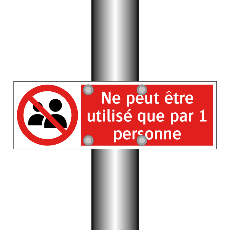 Ne peut être utilisé que par 1 personne