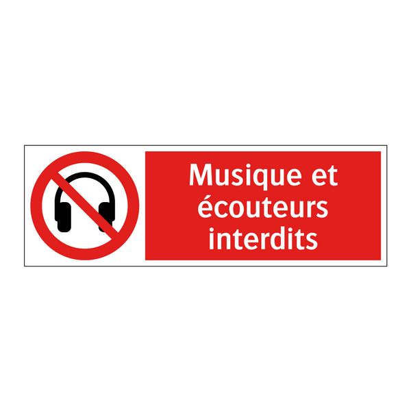 Musique et écouteurs interdits