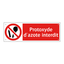 Protoxyde d'azote interdit
