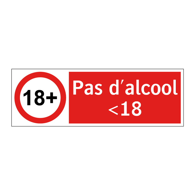 Pas d'alcool <18