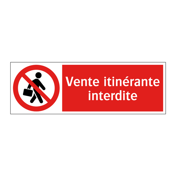 Vente itinérante interdite