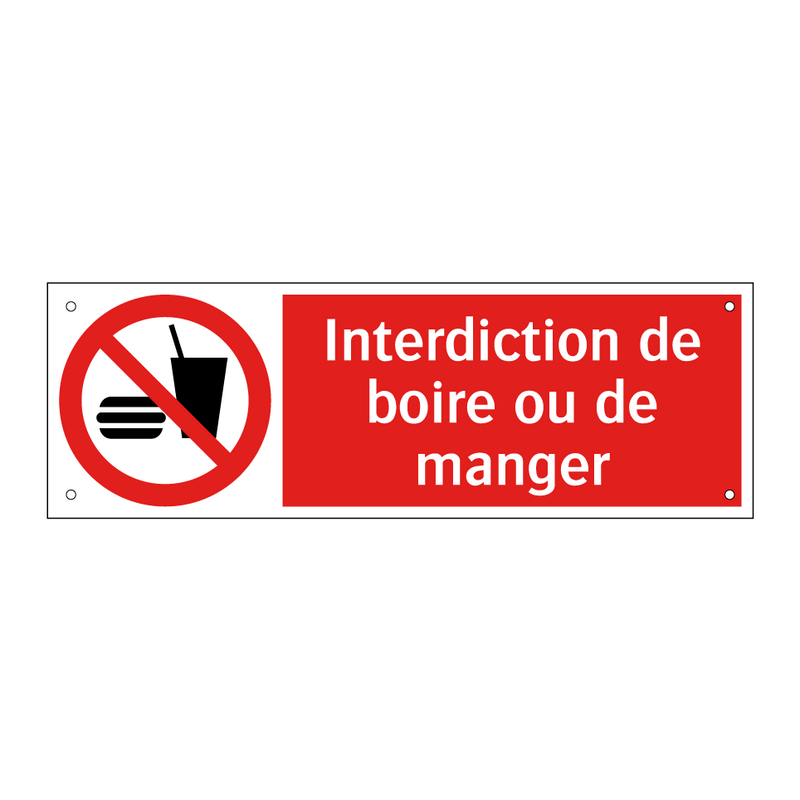 Interdiction de boire ou de manger