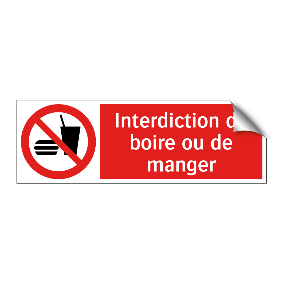 Interdiction de boire ou de manger