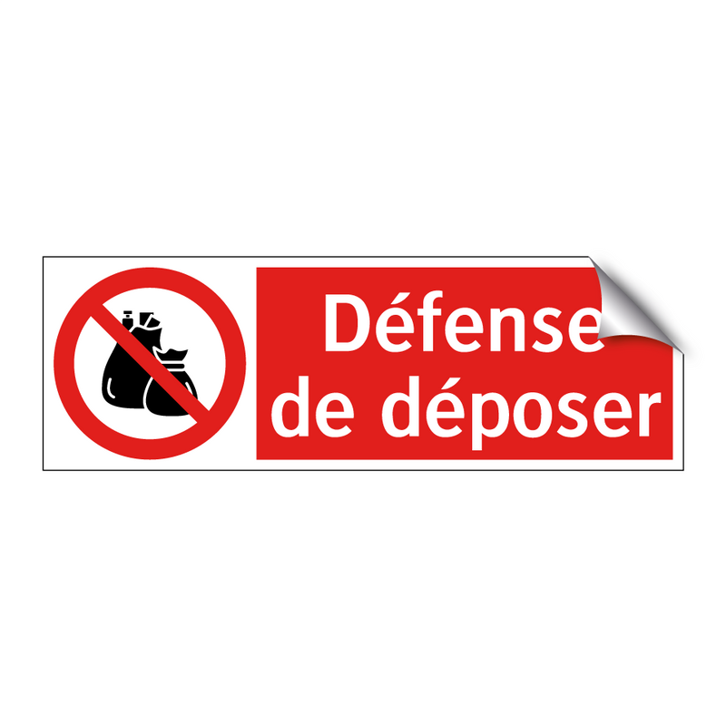 Défense de déposer