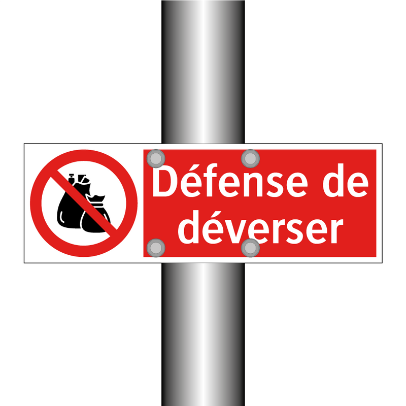 Défense de déverser