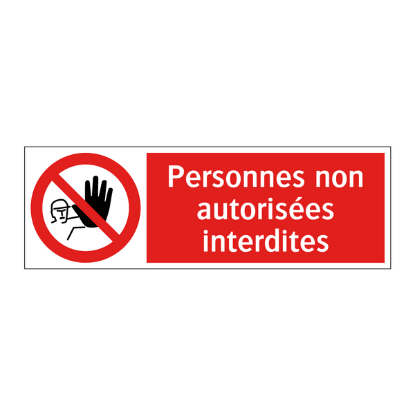 Personnes non autorisées interdites
