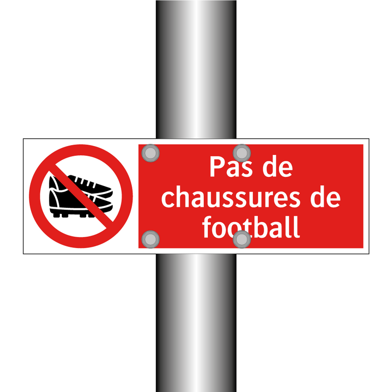 Pas de chaussures de football