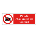 Pas de chaussures de football