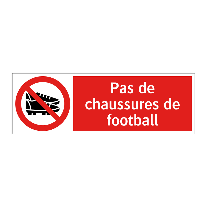 Pas de chaussures de football