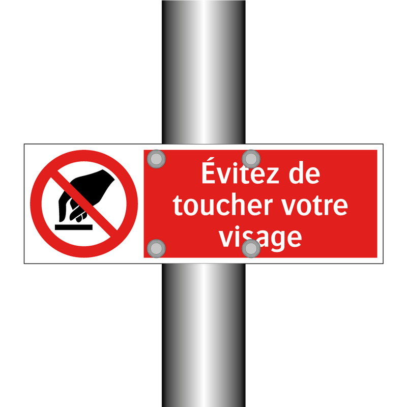 Évitez de toucher votre visage