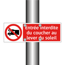 Entrée interdite du coucher au lever du soleil