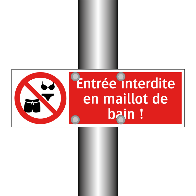 Entrée interdite en maillot de bain !