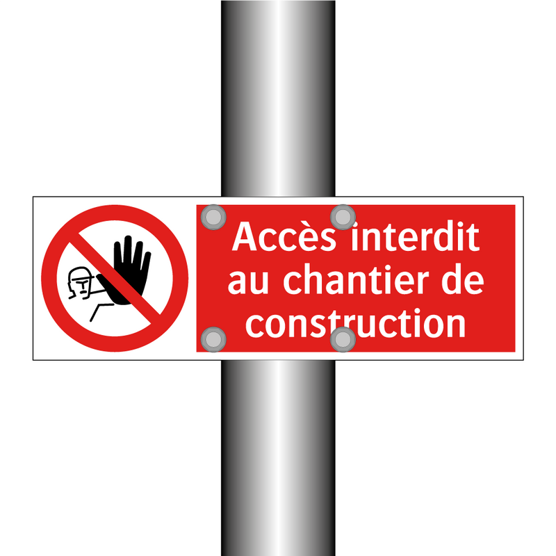 Accès interdit au chantier de construction