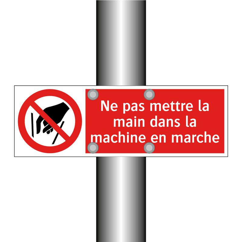 Ne pas mettre la main dans la machine en marche