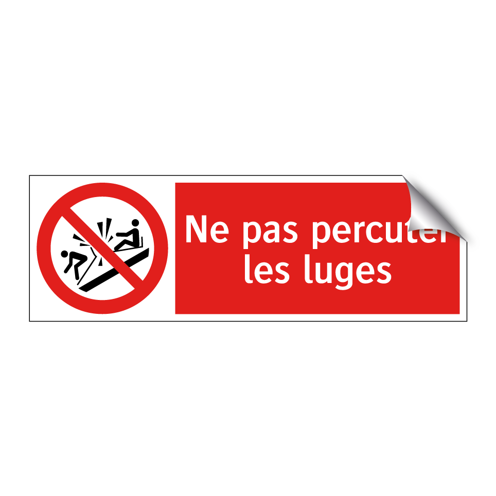 Ne pas percuter les luges