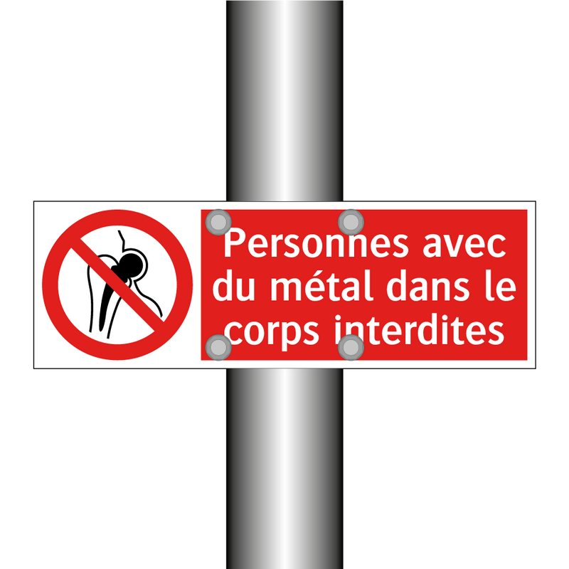 Personnes avec du métal dans le corps interdites
