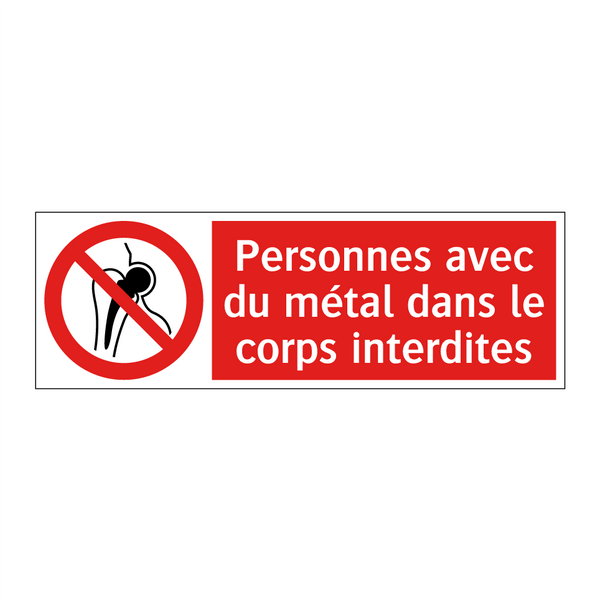 Personnes avec du métal dans le corps interdites