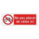 Ne pas placer de vélos ici