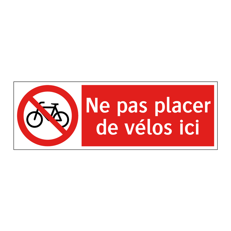 Ne pas placer de vélos ici