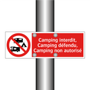 Camping interdit, Camping défendu, Camping non autorisé