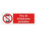 Pas de téléphones portables