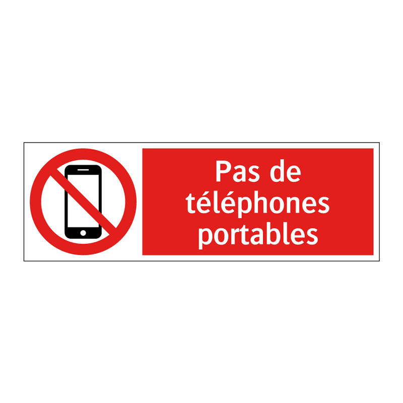 Pas de téléphones portables