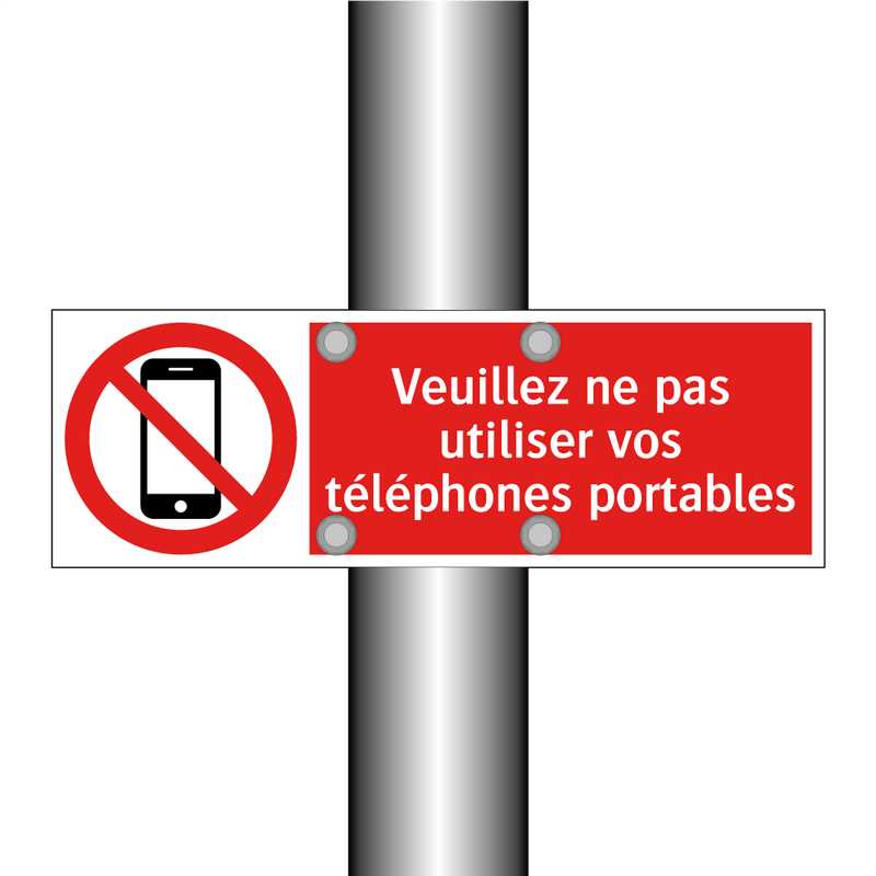 Veuillez ne pas utiliser vos téléphones portables