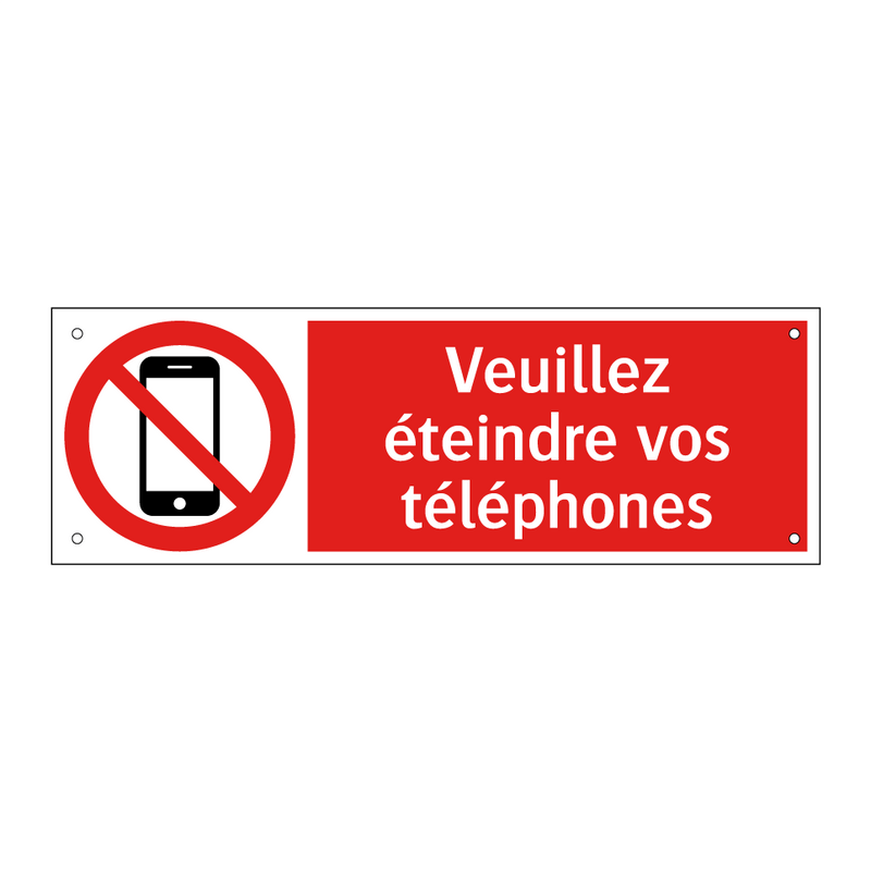Veuillez éteindre vos téléphones
