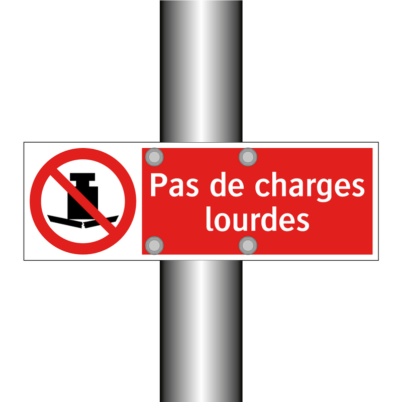 Pas de charges lourdes