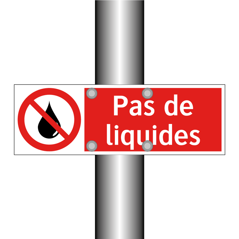 Pas de liquides