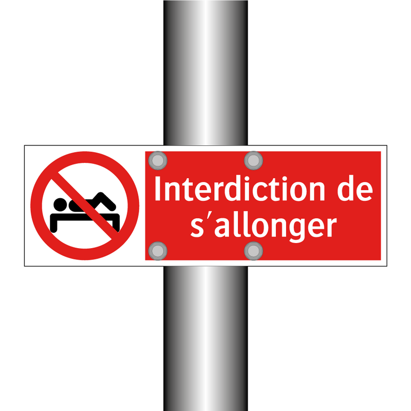 Interdiction de s'allonger