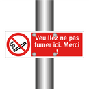 Veuillez ne pas fumer ici. Merci !
