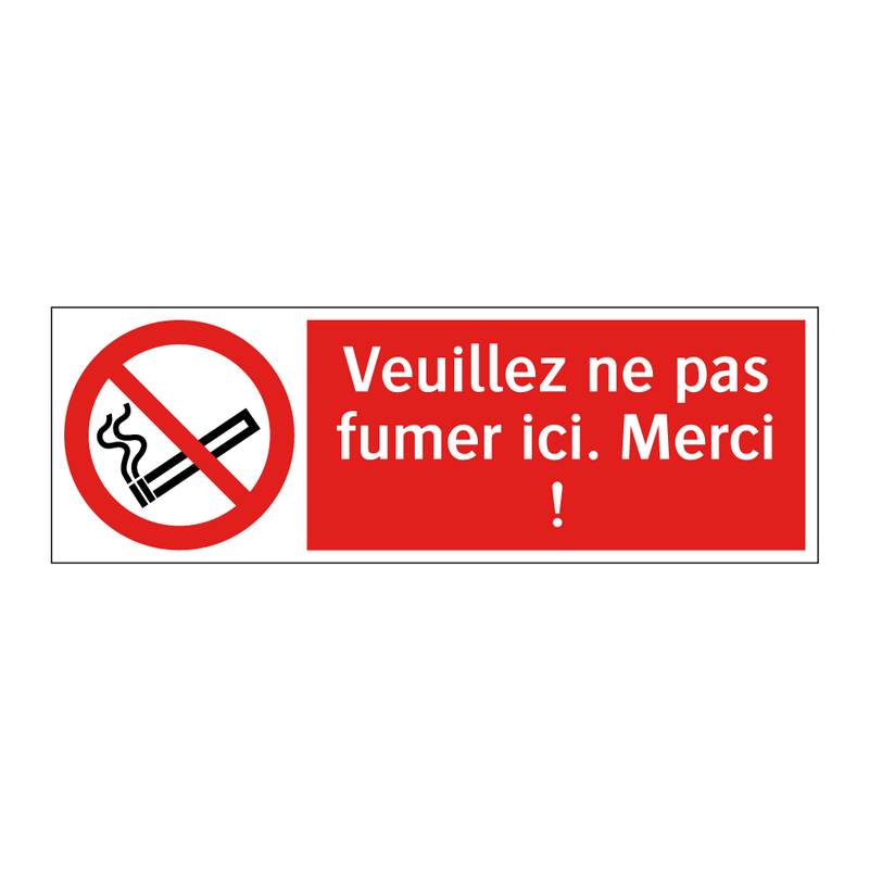 Veuillez ne pas fumer ici. Merci !