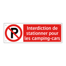Interdiction de stationner pour les camping-cars