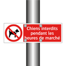 Chiens interdits pendant les heures de marché