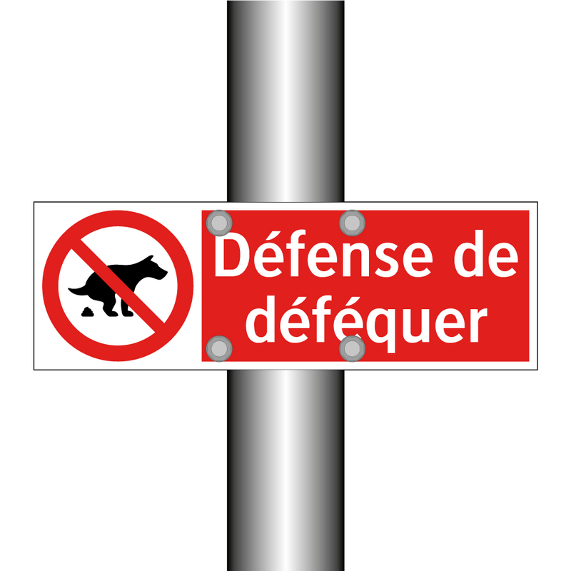 Défense de déféquer
