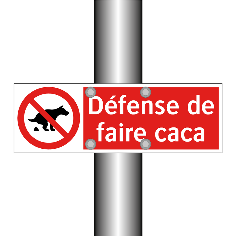 Défense de faire caca