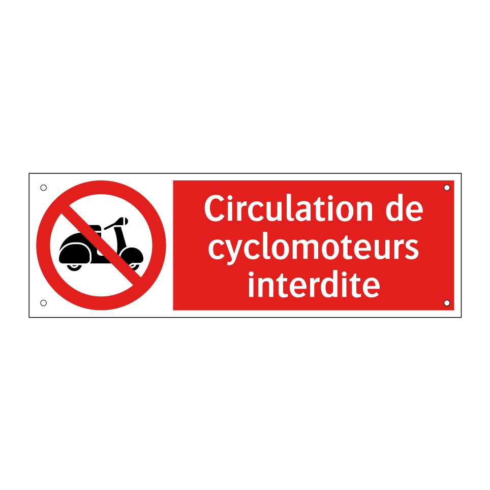 Circulation de cyclomoteurs interdite