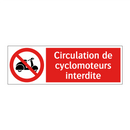 Circulation de cyclomoteurs interdite