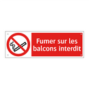 Fumer sur les balcons interdit