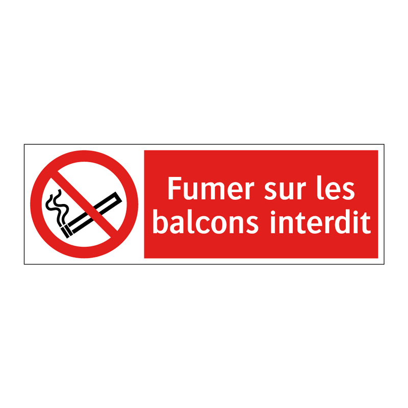 Fumer sur les balcons interdit