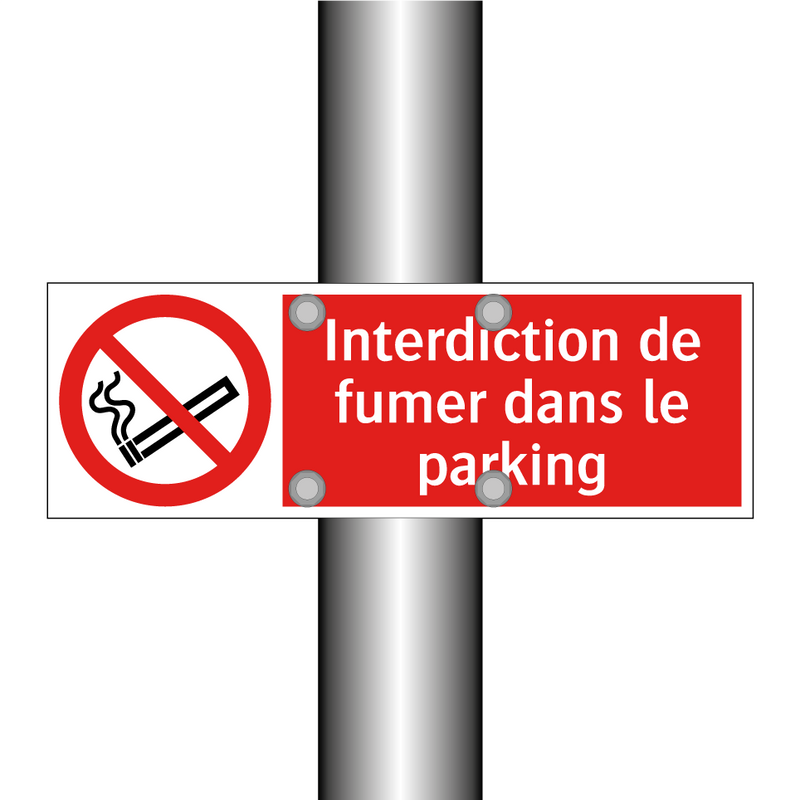 Interdiction de fumer dans le parking