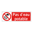 Pas d'eau potable