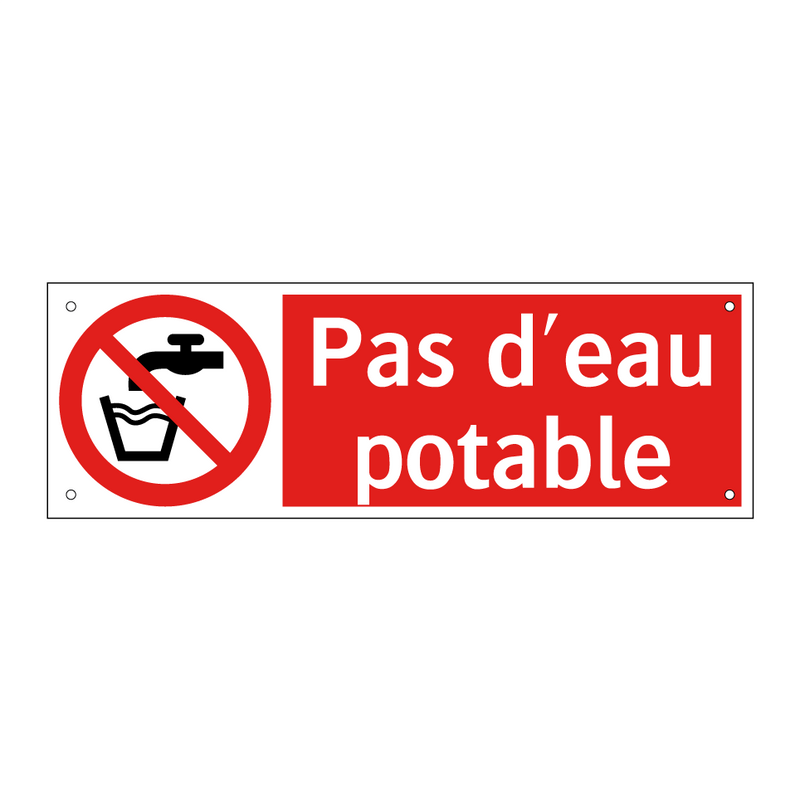 Pas d'eau potable