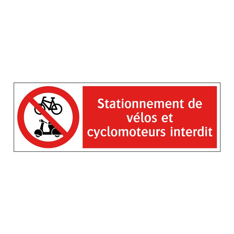 Stationnement de vélos et cyclomoteurs interdit