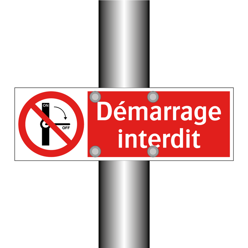 Démarrage interdit